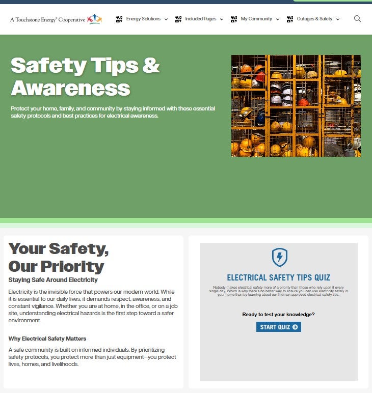 safety page