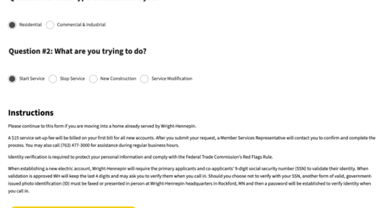 Service Form